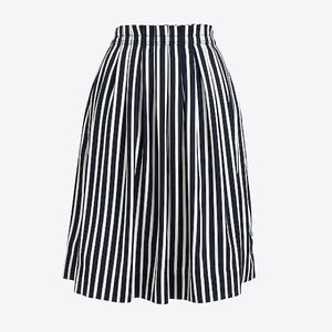 J.Crew navy white striped skirt 4